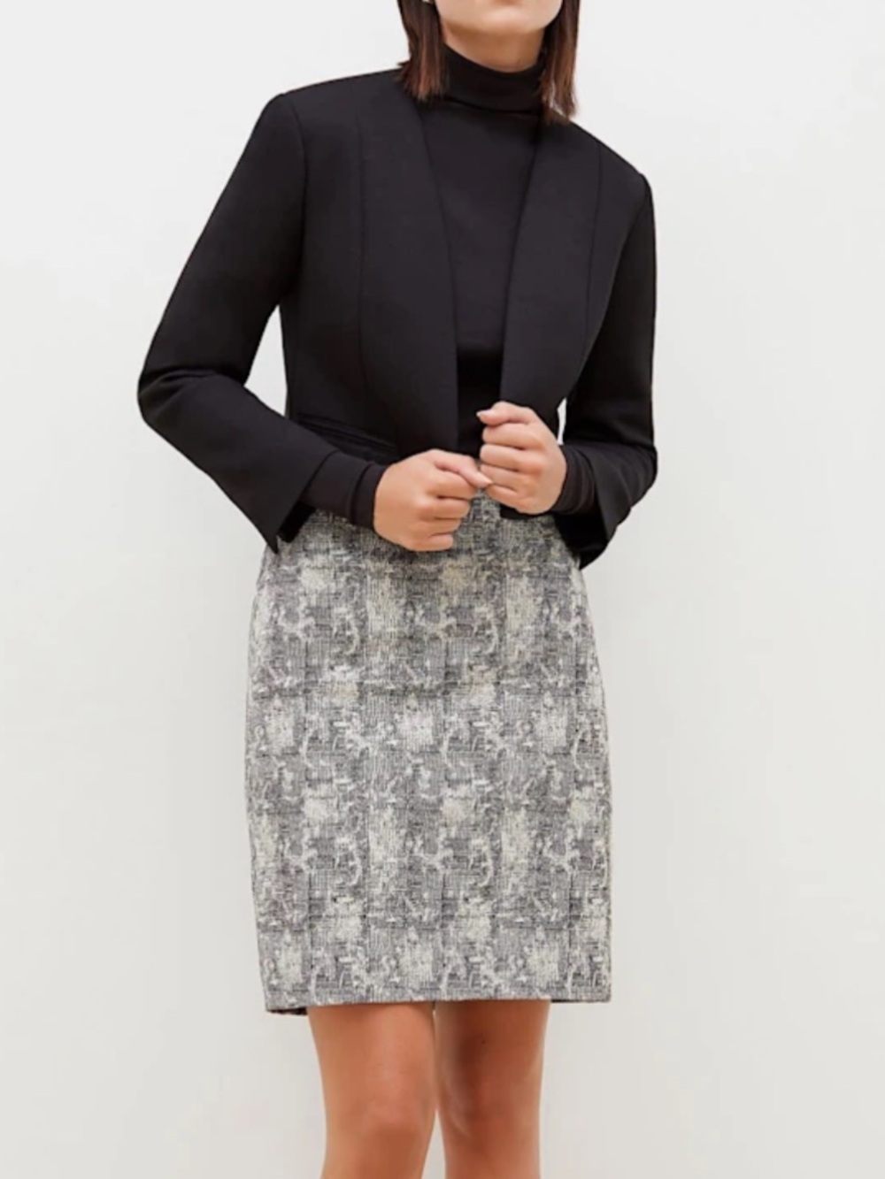 MM. LaFleur Noho Skirt in Crackle Print, Size 8